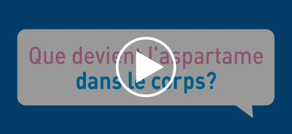Que devient l’aspartame dans le corps?