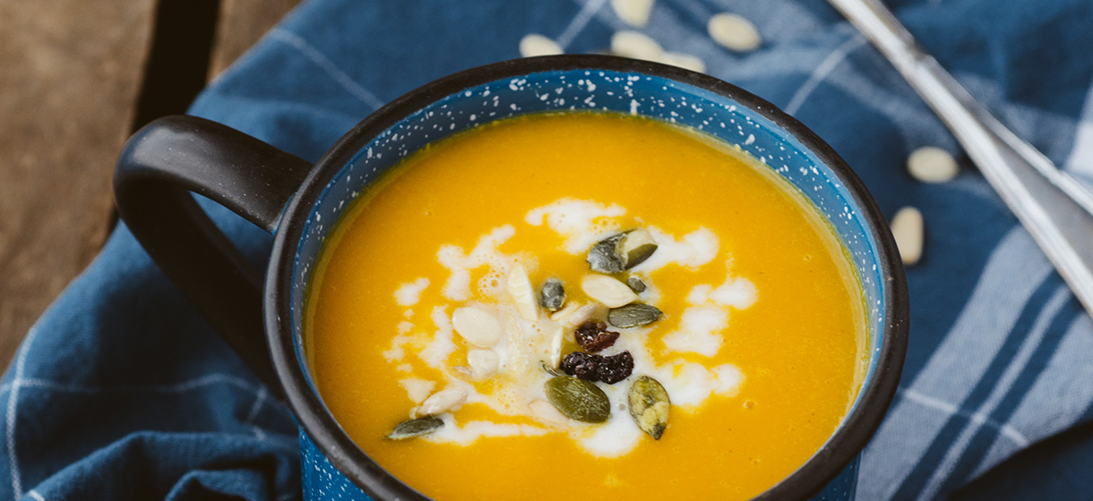 Soupe de carottes rôties au cumin