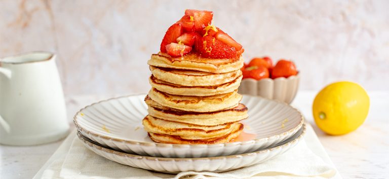 Crêpes ricotta citron aux fraises
